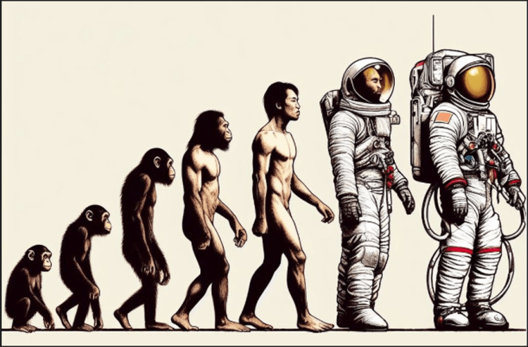 Becoming Spacepolitans, an AI interpretation. Credits: Next Generation of AI (IG nextgeneration_ai)
