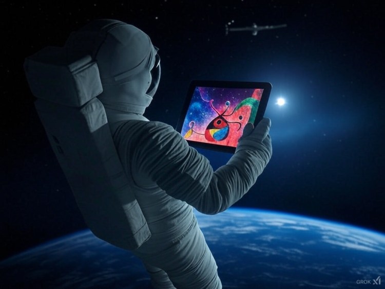 Cosmic Creativity: How Space Inspires and Influences Humanity. Image generated by xAI’s Grok AI model