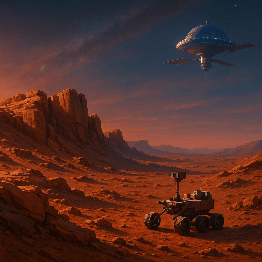 Mars: Fossil World, Future Home. Credits: DALL·E via ChatGPT, OpenAI