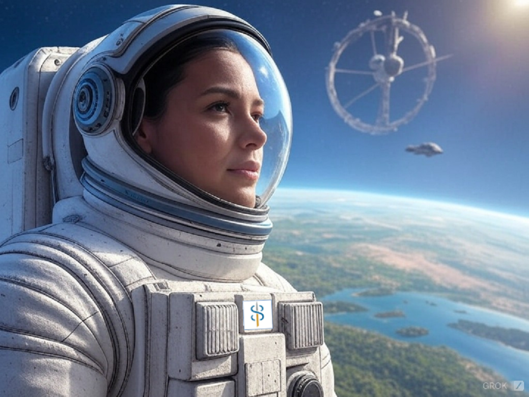 Becoming Spacepolitans. Image generated by xAI's Grok AI model