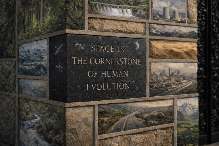 Space is the cornerstone of human evolution. Credits: created with Assistance from OpenAI’s DALL·E